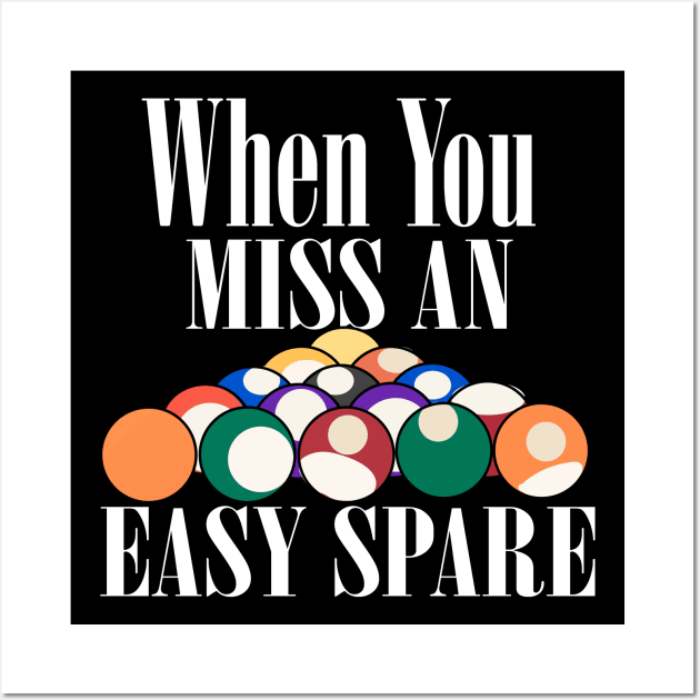 When You Miss An Easy Spare Bowling Wall Art by maxcode